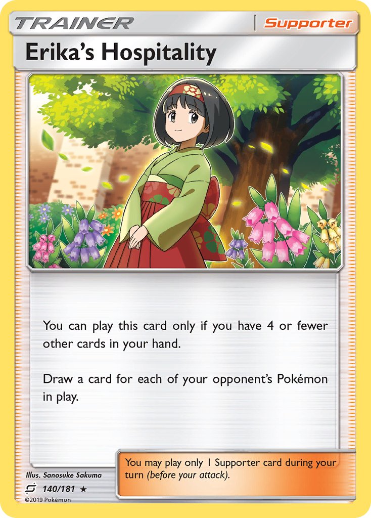 Erika's Hospitality (140/181) (Theme Deck Exclusive) [Sun & Moon: Team Up] | GnG Games