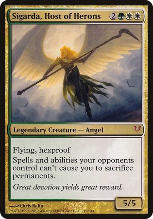 Sigarda, Host of Herons (Oversized) [Open the Helvault] | GnG Games