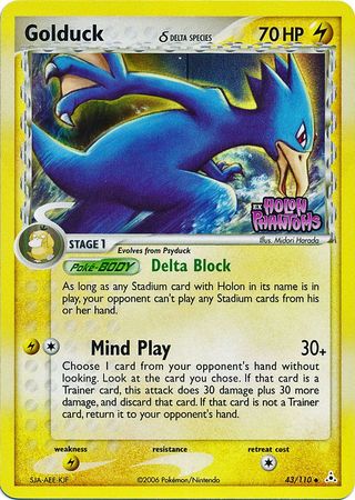 Golduck (43/110) (Delta Species) (Stamped) [EX: Holon Phantoms] | GnG Games