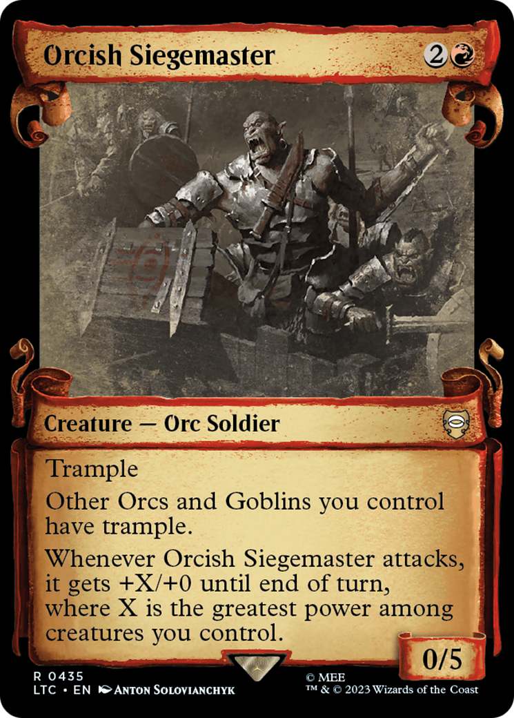 Orcish Siegemaster [The Lord of the Rings: Tales of Middle-Earth Commander Showcase Scrolls] | GnG Games