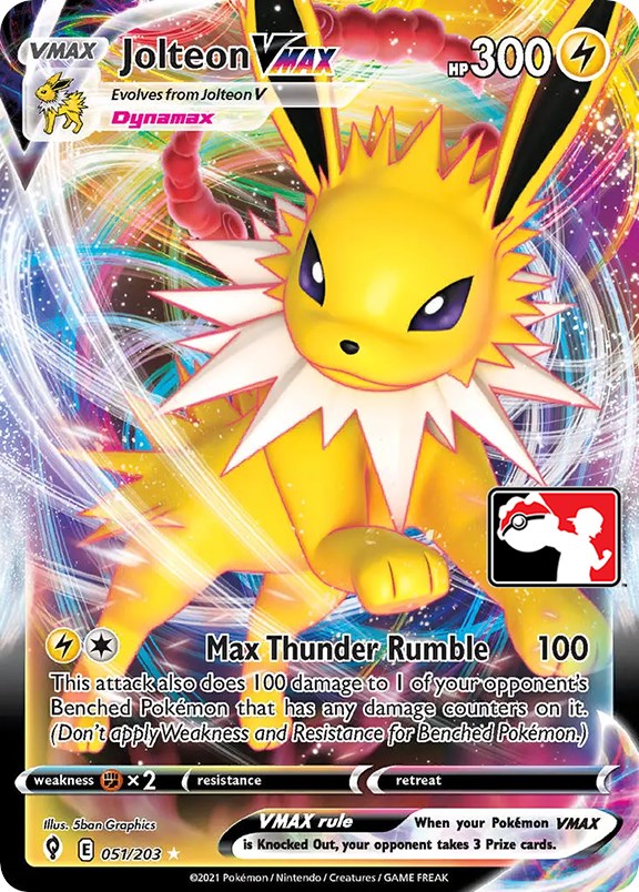 Jolteon VMAX (051/203) [Prize Pack Series One] | GnG Games