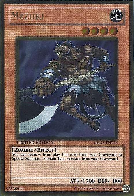 Mezuki [GLD3-EN018] Gold Rare | GnG Games