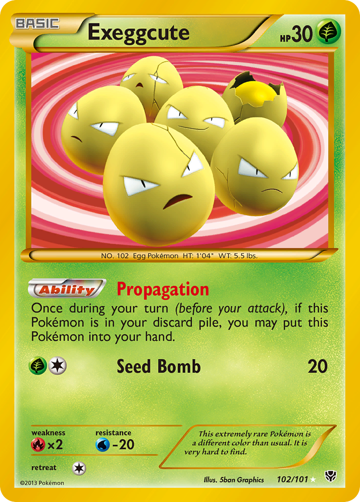 Exeggcute (102/101) [Black & White: Plasma Blast] | GnG Games