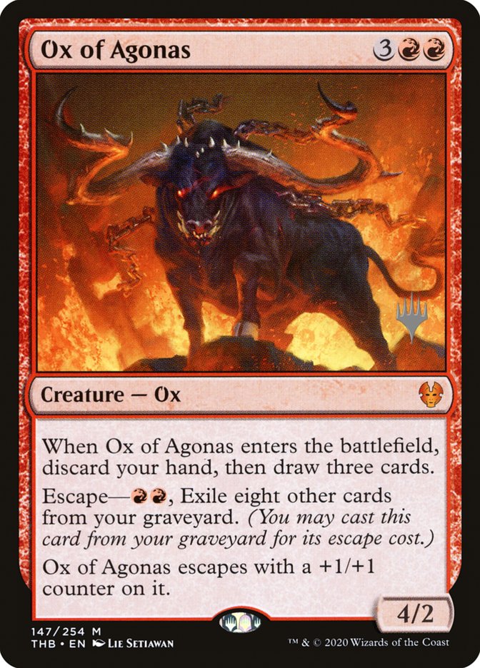 Ox of Agonas (Promo Pack) [Theros Beyond Death Promos] | GnG Games