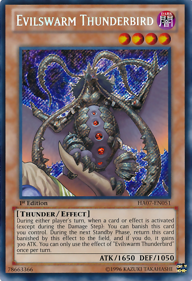 Evilswarm Thunderbird [HA07-EN051] Secret Rare | GnG Games