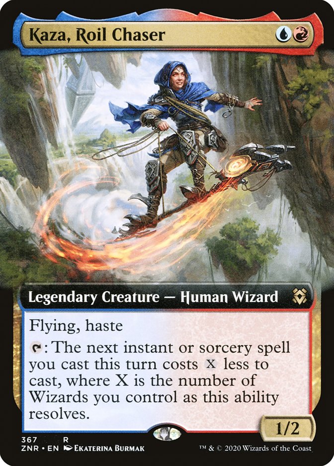 Kaza, Roil Chaser (Extended Art) [Zendikar Rising] | GnG Games