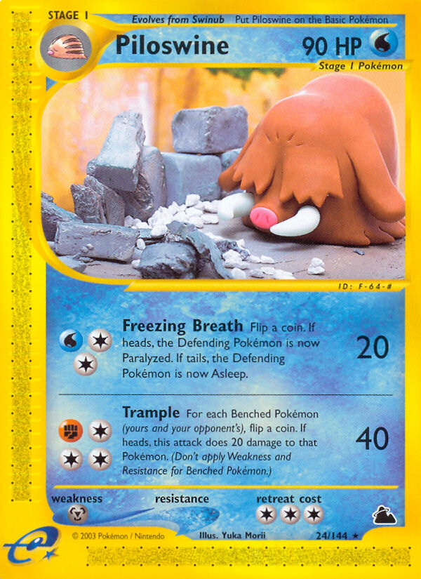 Piloswine (24/144) [Skyridge] | GnG Games