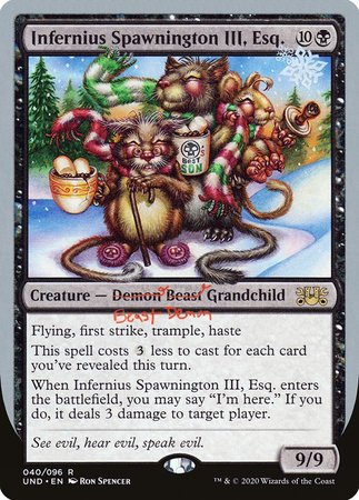 Infernius Spawnington III, Esq. [Unsanctioned] | GnG Games