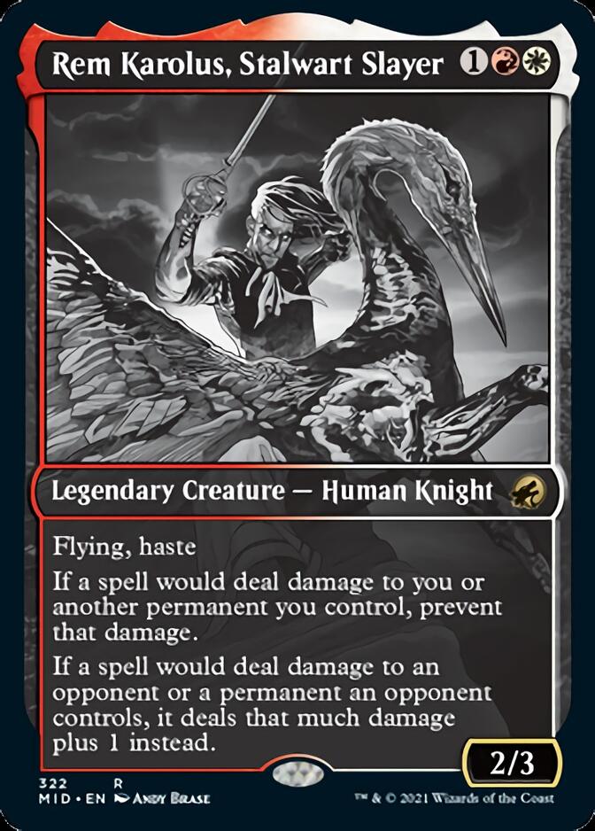 Rem Karolus, Stalwart Slayer (Showcase Eternal Night) [Innistrad: Midnight Hunt] | GnG Games