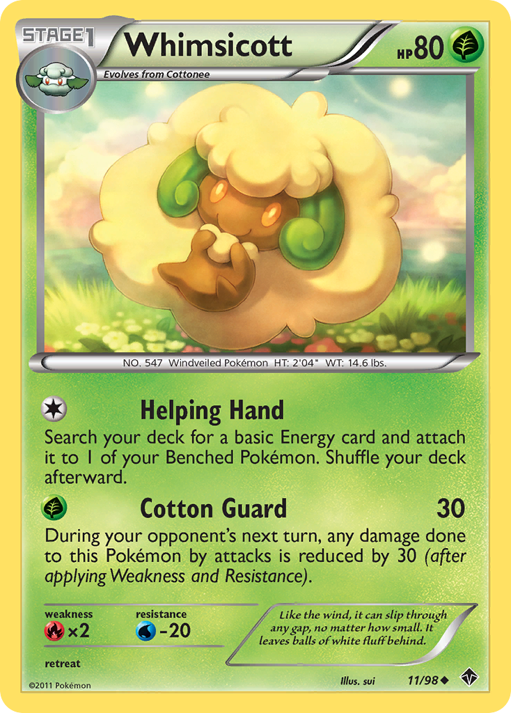 Whimsicott (11/98) [Black & White: Emerging Powers] | GnG Games