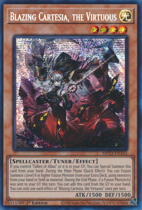 Blazing Cartesia, the Virtuous [MP23-EN162] Prismatic Secret Rare | GnG Games