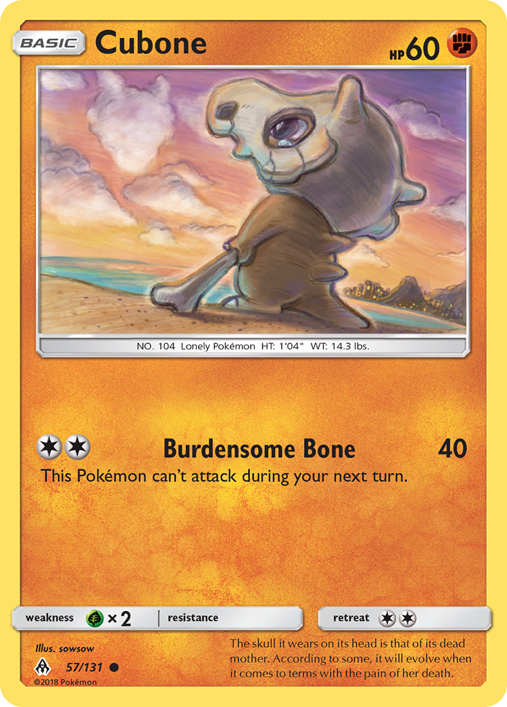 Cubone (57/131) [Sun & Moon: Forbidden Light] | GnG Games