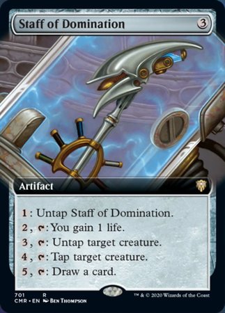 Staff of Domination (Extended Art) [Commander Legends] | GnG Games