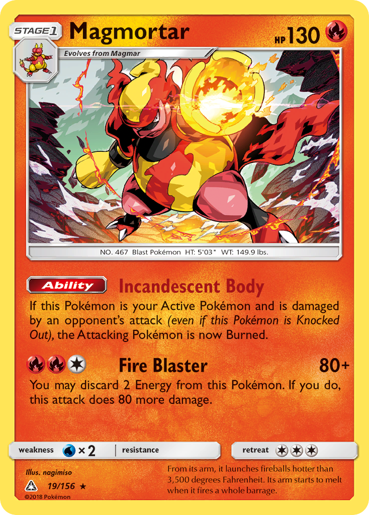 Magmortar (19/156) [Sun & Moon: Ultra Prism] | GnG Games