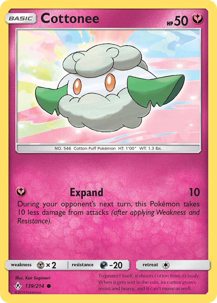 Cottonee (139/214) [Sun & Moon: Unbroken Bonds] | GnG Games