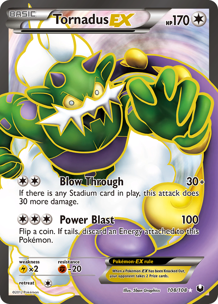 Tornadus EX (108/108) [Black & White: Dark Explorers] | GnG Games