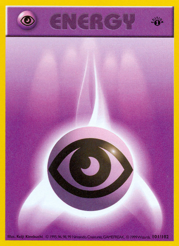 Psychic Energy (101/102) (Shadowless) [Base Set 1st Edition] | GnG Games