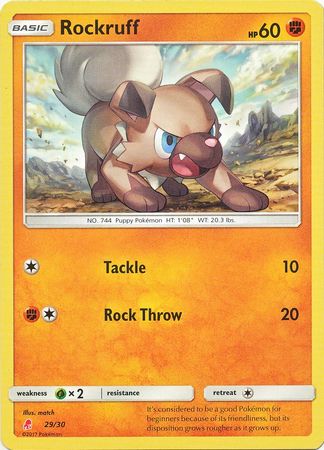 Rockruff (29/30) [Sun & Moon: Trainer Kit - Lycanroc] | GnG Games