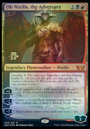 Ob Nixilis, the Adversary [Streets of New Capenna Prerelease Promos] | GnG Games