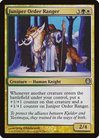 Juniper Order Ranger [Duel Decks: Knights vs. Dragons] | GnG Games