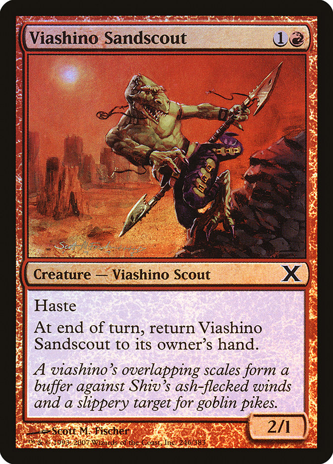 Viashino Sandscout (Premium Foil) [Tenth Edition] | GnG Games