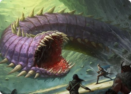 Purple Worm Art Card [Dungeons & Dragons: Adventures in the Forgotten Realms Art Series] | GnG Games