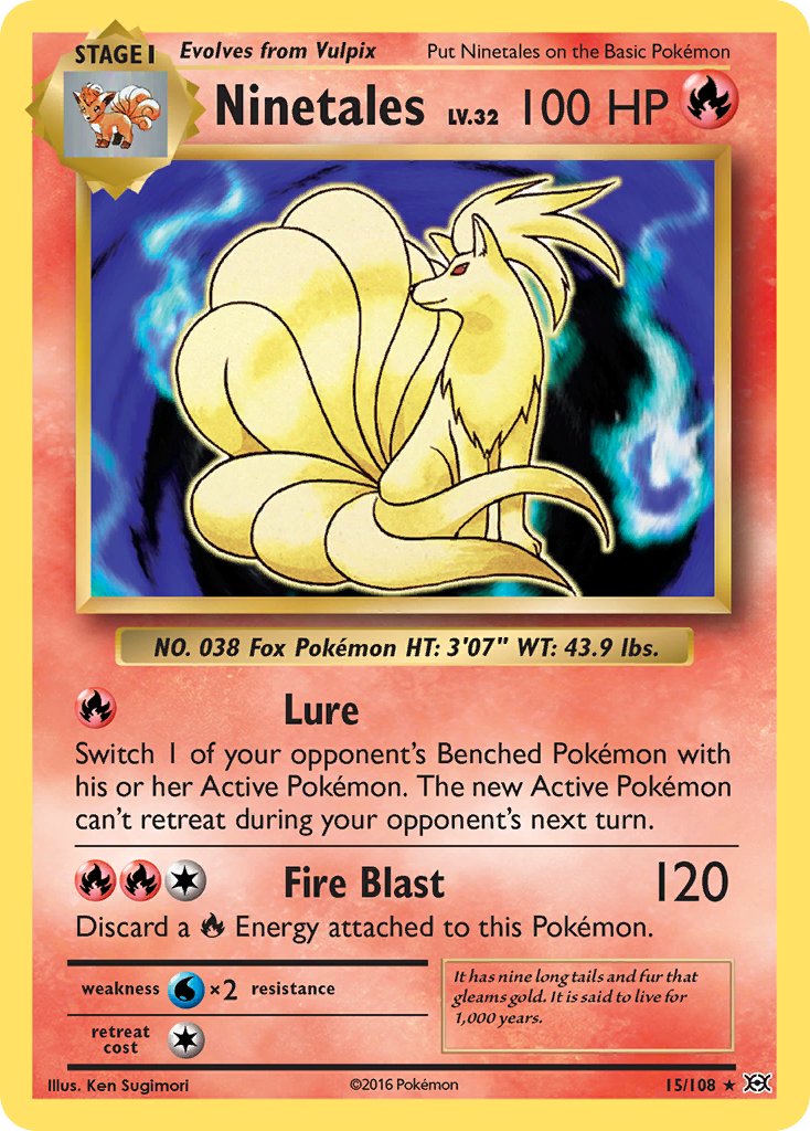 Ninetales (15/108) (Theme Deck Exclusive) [XY: Evolutions] | GnG Games