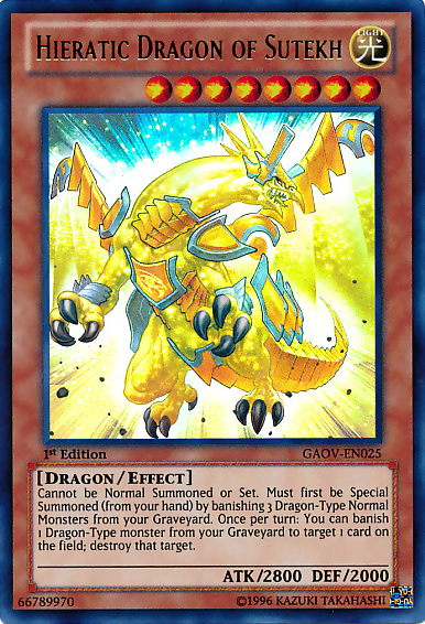 Hieratic Dragon of Sutekh [GAOV-EN025] Ultra Rare | GnG Games