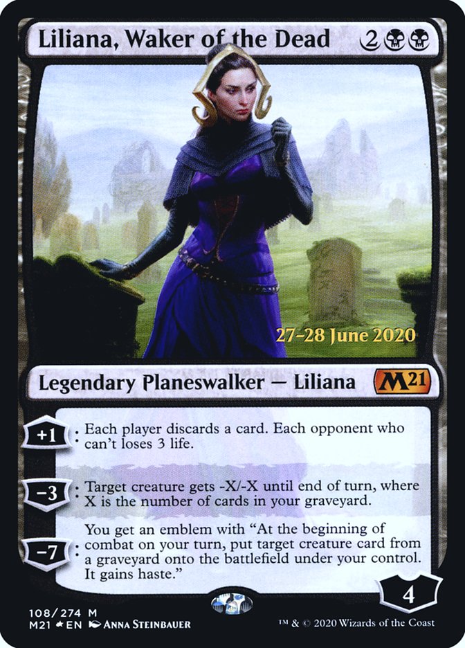 Liliana, Waker of the Dead  [Core Set 2021 Prerelease Promos] | GnG Games
