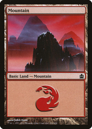 Mountain (312) [Commander 2011] | GnG Games