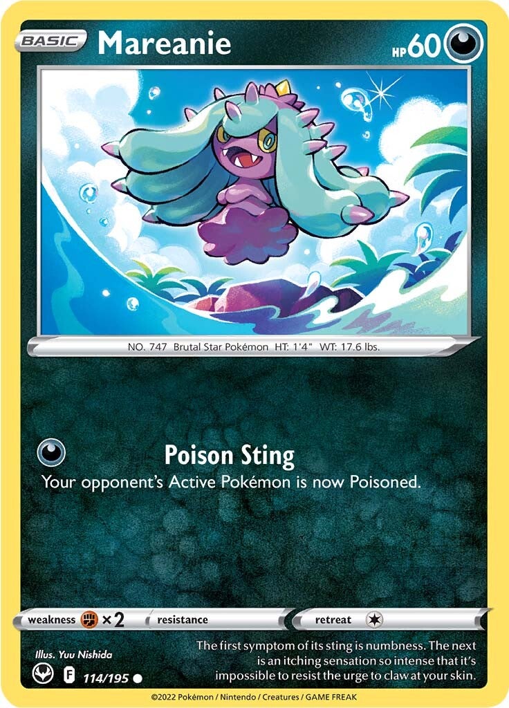 Mareanie (114/195) [Sword & Shield: Silver Tempest] | GnG Games