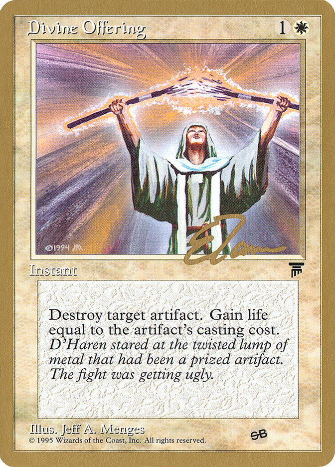 Divine Offering (Eric Tam) (SB) [Pro Tour Collector Set] | GnG Games
