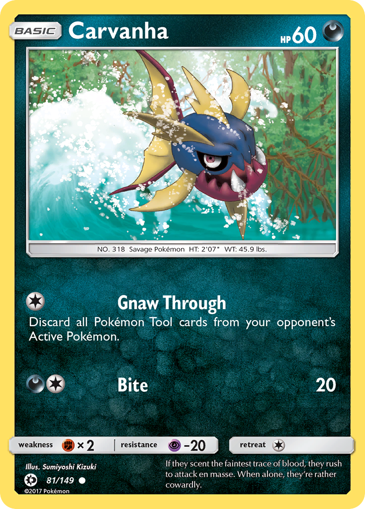 Carvanha (81/149) [Sun & Moon: Base Set] | GnG Games