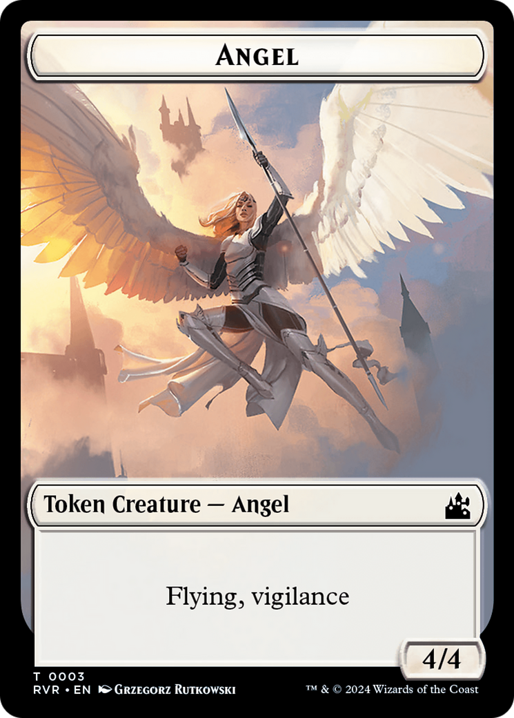 Angel Token (0003) [Ravnica Remastered Tokens] | GnG Games