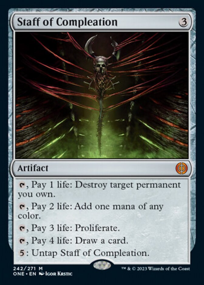 Staff of Compleation [Phyrexia: All Will Be One] | GnG Games