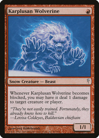 Karplusan Wolverine [Coldsnap] | GnG Games