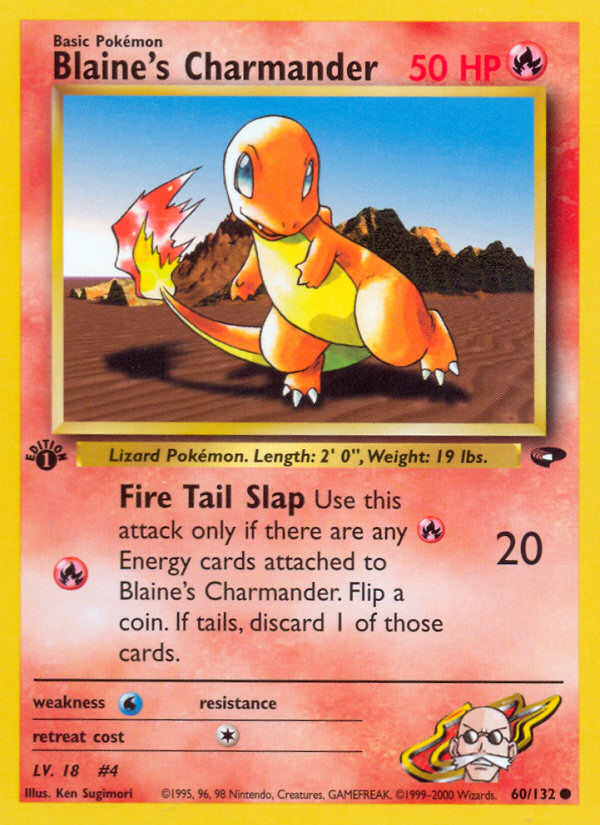 Blaine's Charmander (60/132) [Gym Challenge 1st Edition] | GnG Games