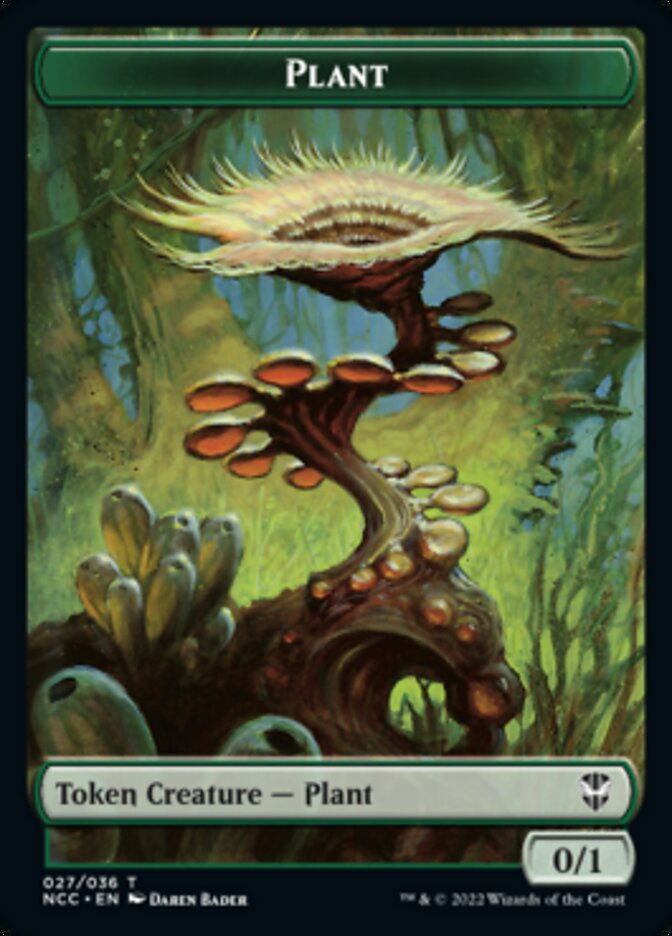 Plant // Treasure (015) Double-sided Token [Streets of New Capenna Commander Tokens] | GnG Games