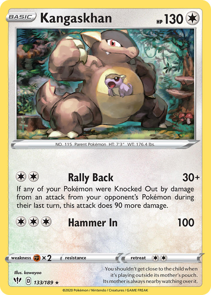 Kangaskhan (133/189) (Theme Deck Exclusive) [Sword & Shield: Darkness Ablaze] | GnG Games