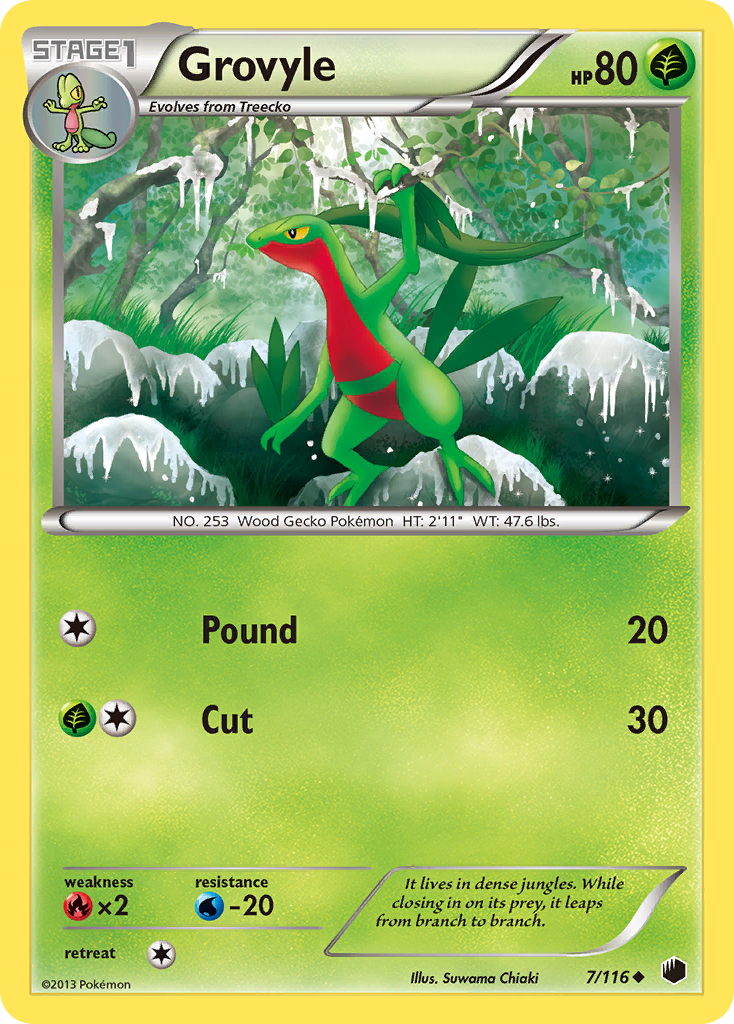 Grovyle (7/116) [Black & White: Plasma Freeze] | GnG Games