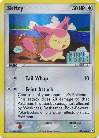 Skitty (41/100) (Stamped) [EX: Crystal Guardians] | GnG Games