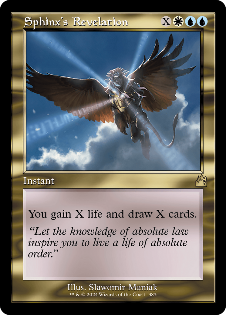 Sphinx's Revelation (Retro Frame) [Ravnica Remastered] | GnG Games