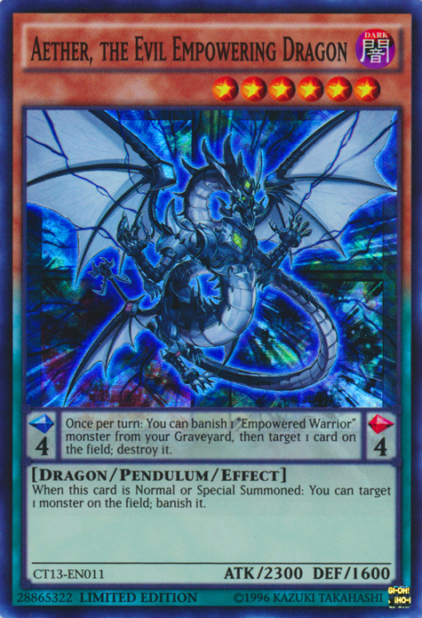 Aether, the Evil Empowering Dragon [CT13-EN011] Super Rare | GnG Games