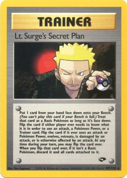 Lt. Surge's Secret Plan (107/132) [Gym Challenge Unlimited] | GnG Games