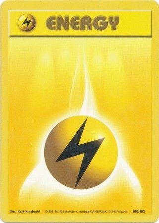 Lightning Energy (100/102) [Base Set Unlimited] | GnG Games