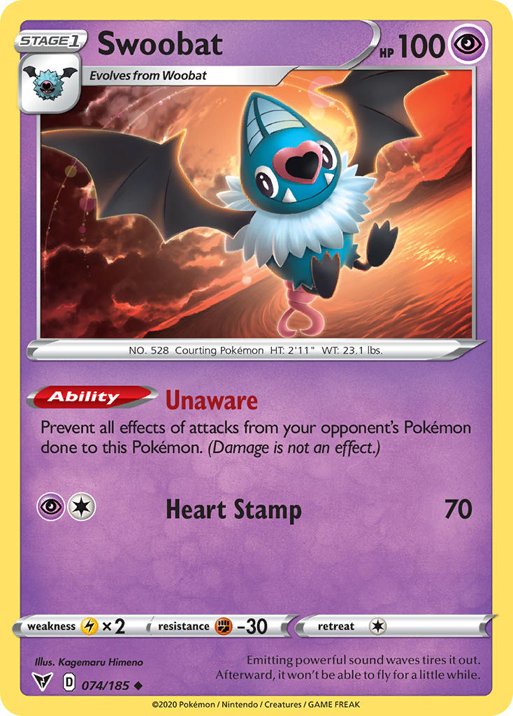 Swoobat (074/185) [Sword & Shield: Vivid Voltage] | GnG Games