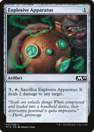 Explosive Apparatus [Core Set 2019] | GnG Games