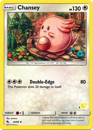 Chansey (46/68) (Pikachu Stamp #5) [Battle Academy 2020] | GnG Games