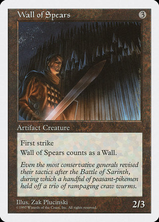 Wall of Spears [Fifth Edition] | GnG Games