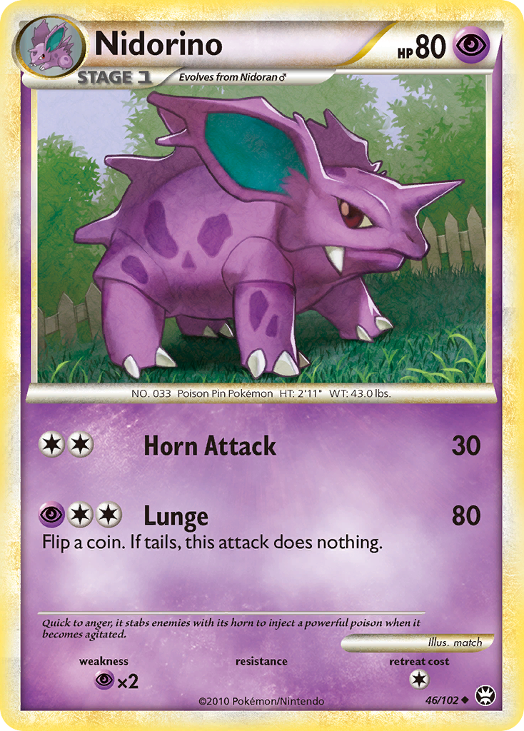 Nidorino (46/102) [HeartGold & SoulSilver: Triumphant] | GnG Games